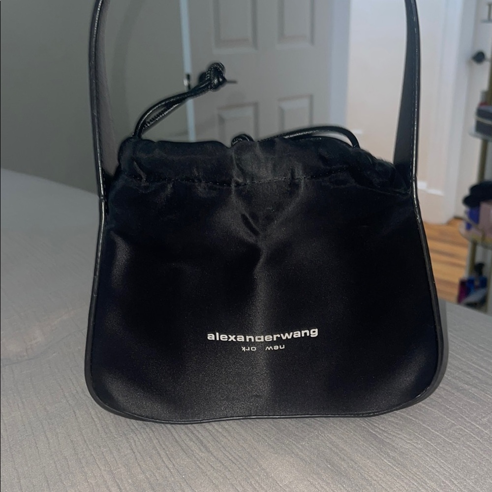 Alexander Wang Black Satin Mini Bag